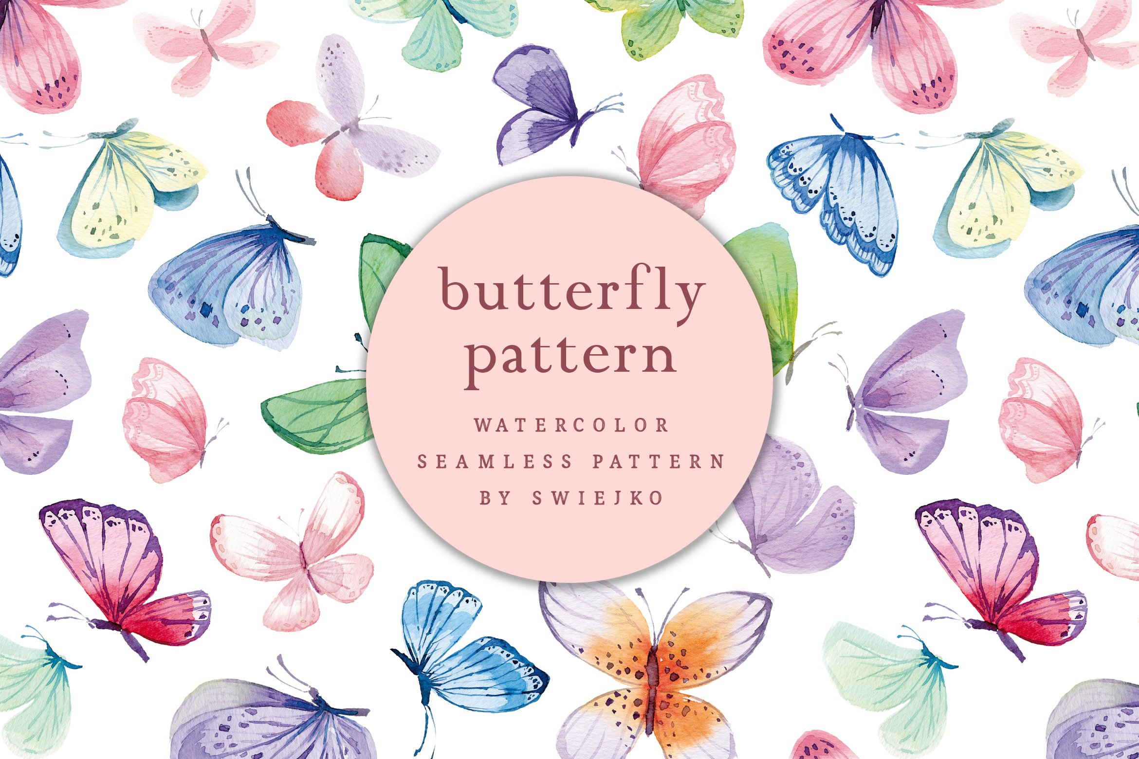 Butterfly Seamless Pattern cover image.