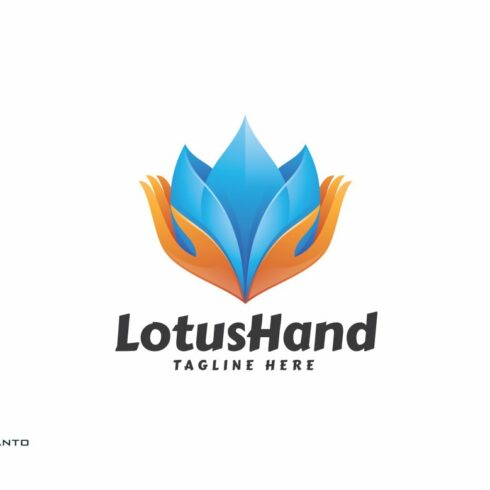 Lotus Hand - Logo Template cover image.