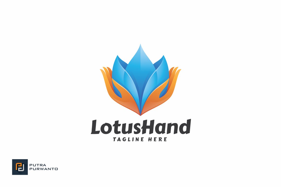 Lotus Hand - Logo Template cover image.