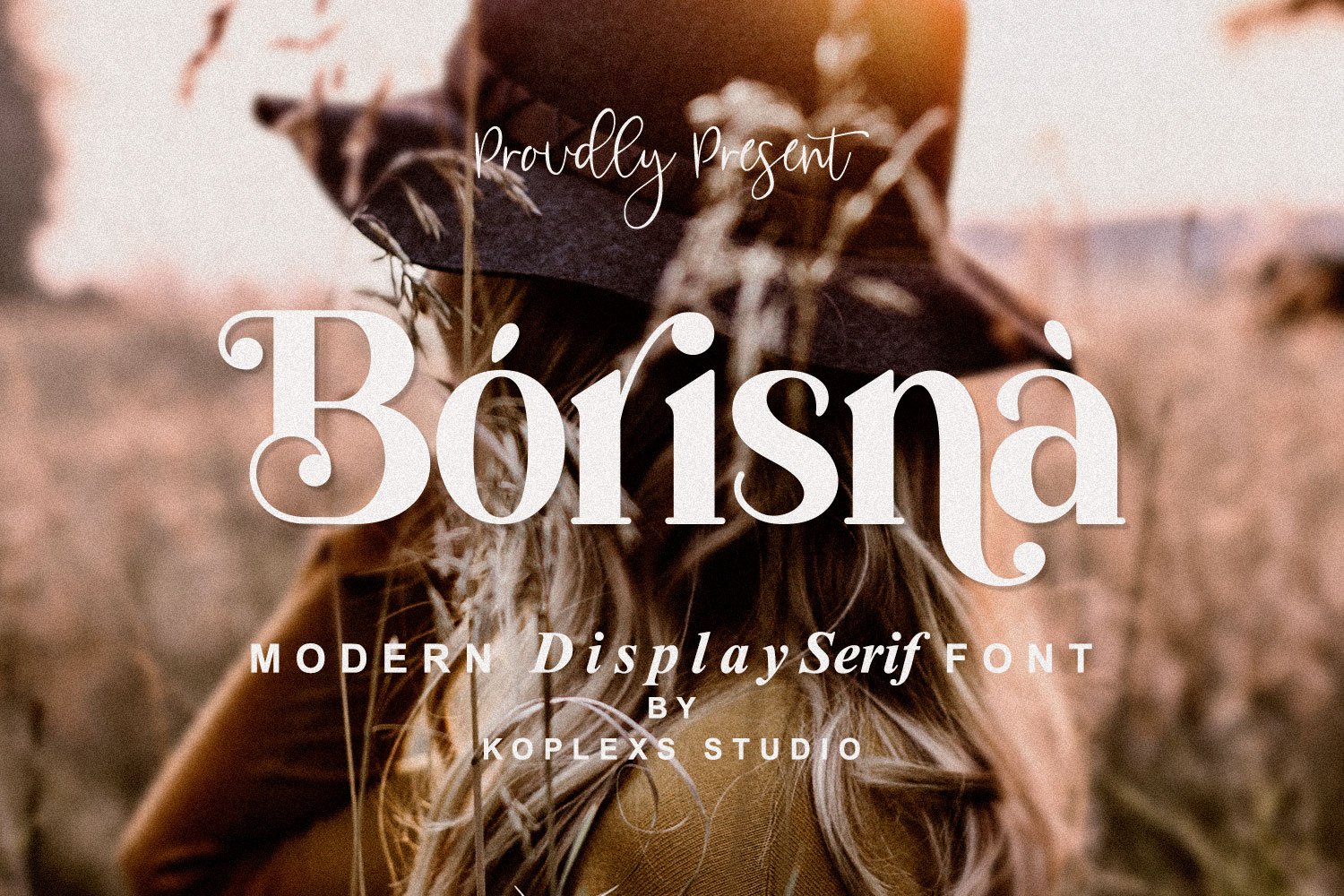 Borisna - Modern Display Serif Font cover image.