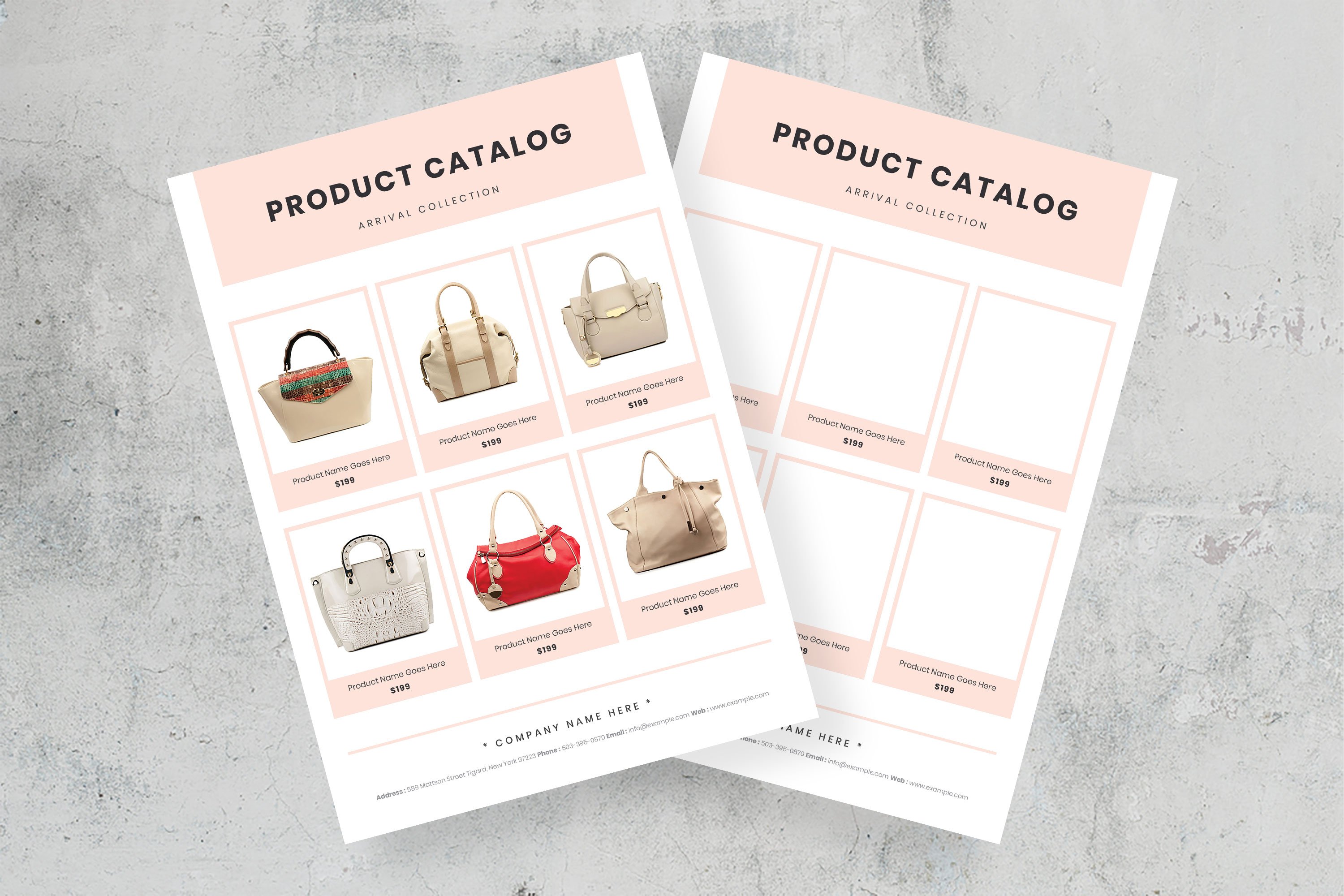 Minimal Product Catalog Template cover image.