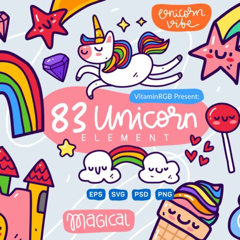Unicorn Doodle Pack cover image.
