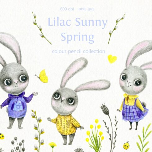 Lilac Sunny Spring -color pencil set cover image.