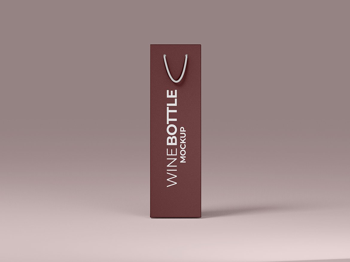 Wine Shopping Bag Mockup preview image.