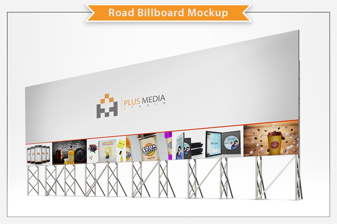 Road Billboard Mockup cover image.