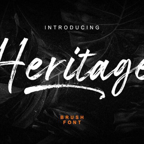 Heritage Brush Font cover image.