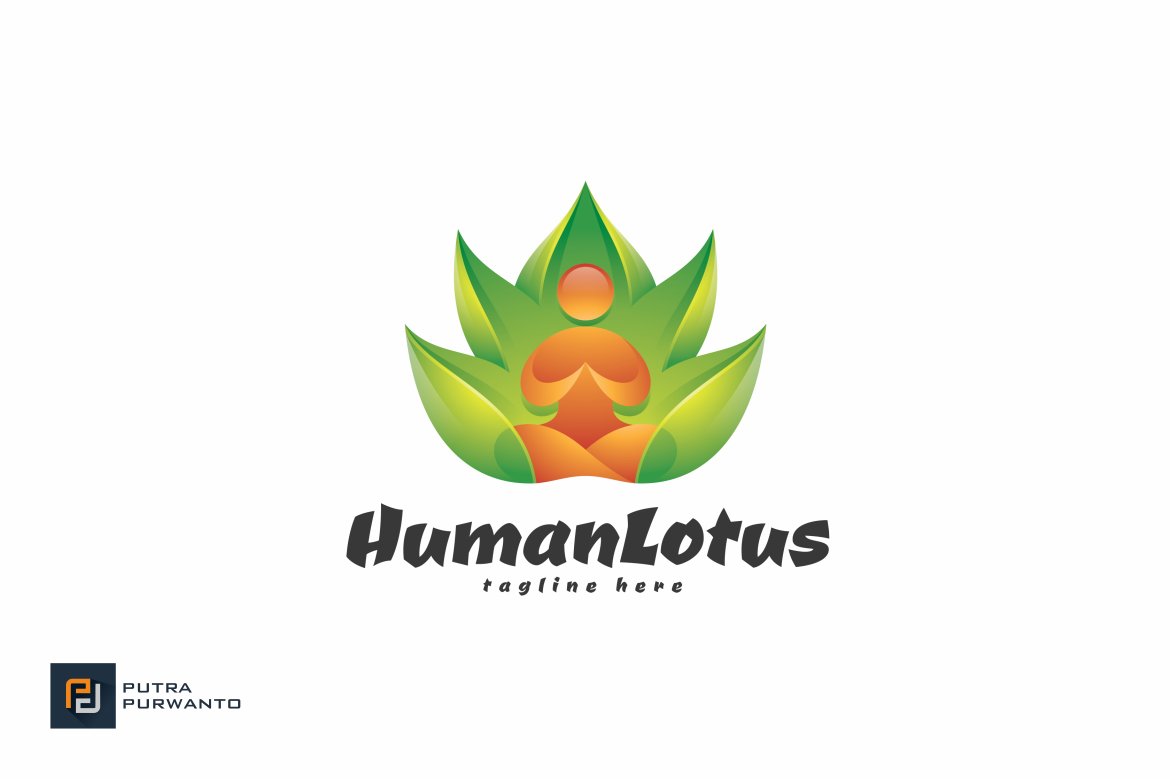 Human Lotus - Logo Template cover image.