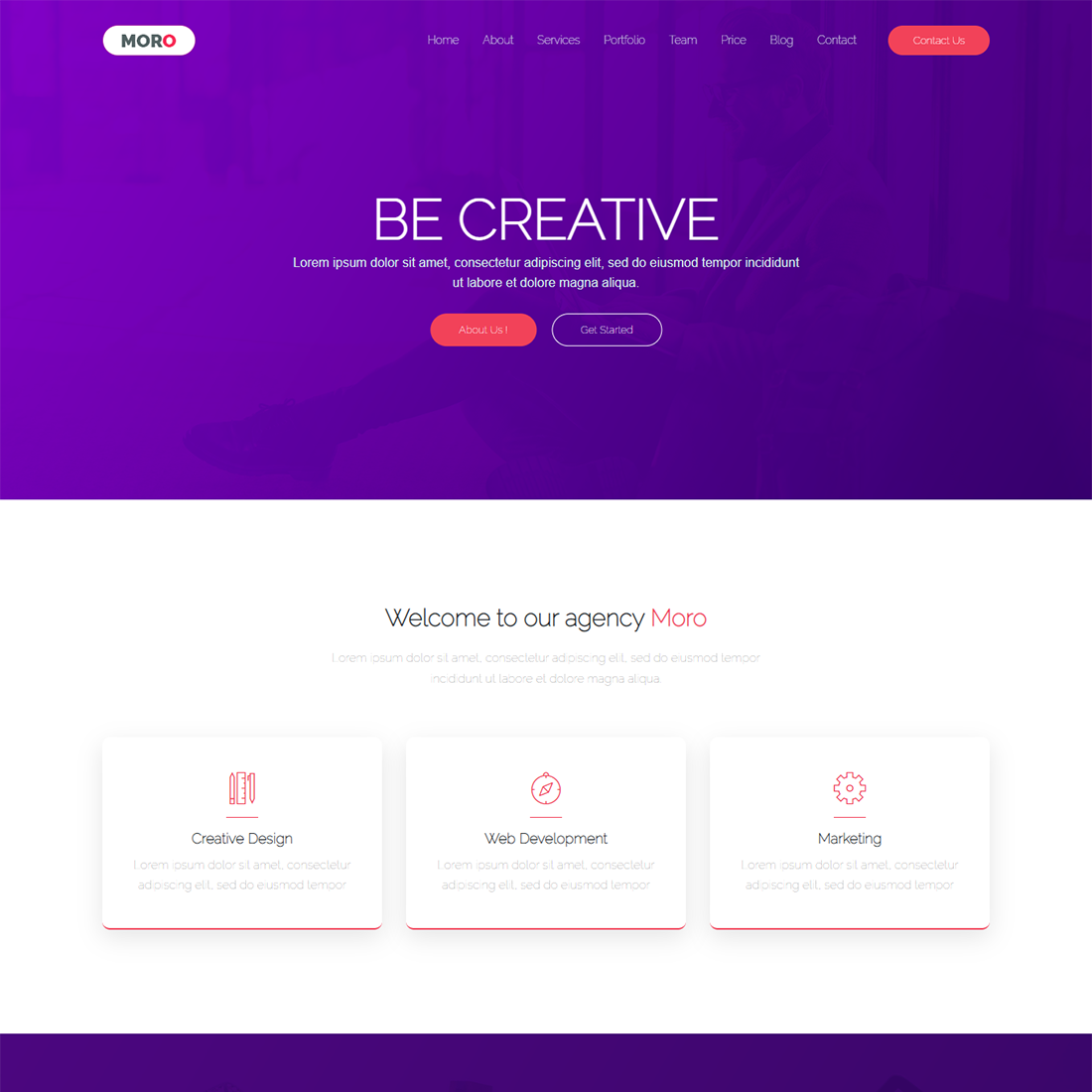 Corporate Business Website HTML Template cover image.