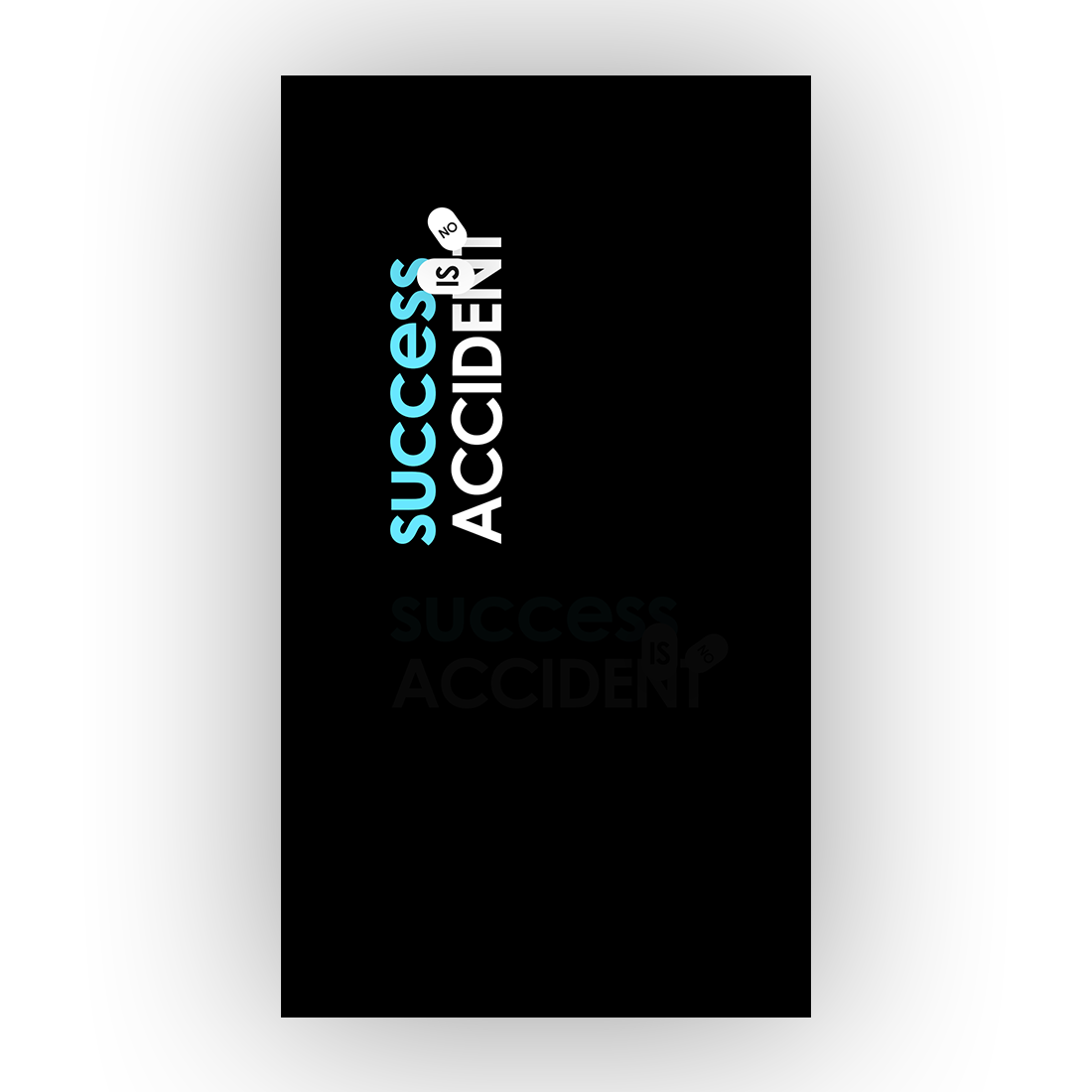 Background Wallpaper !! Success is No Accident cover image.