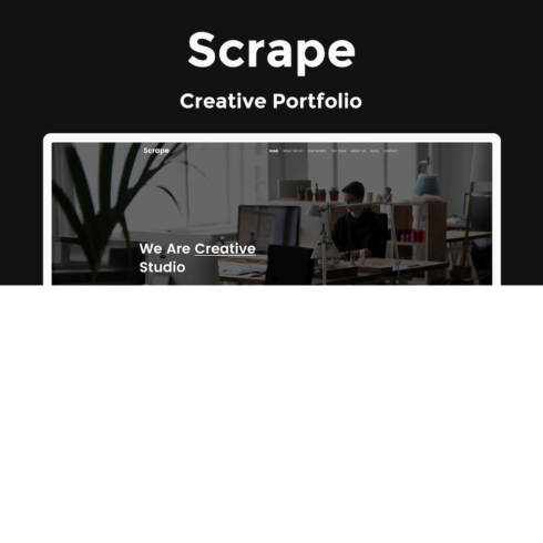 Scrape Creative Portfolio HTML Template cover image.