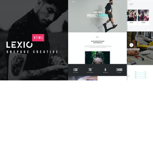 Lexio Personal Portfolio HTML Template cover image.