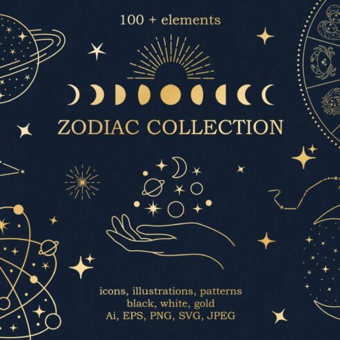 Zodiac signs and constellations cover image.