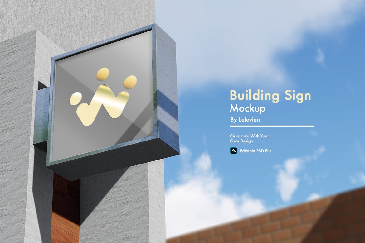 Building Sign Mockup cover image.