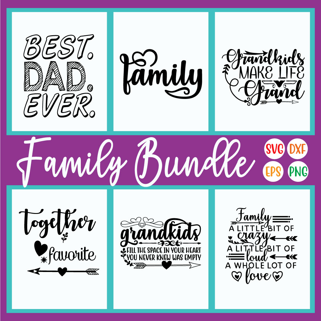 Family Svg Quote Set Vol7 cover image.