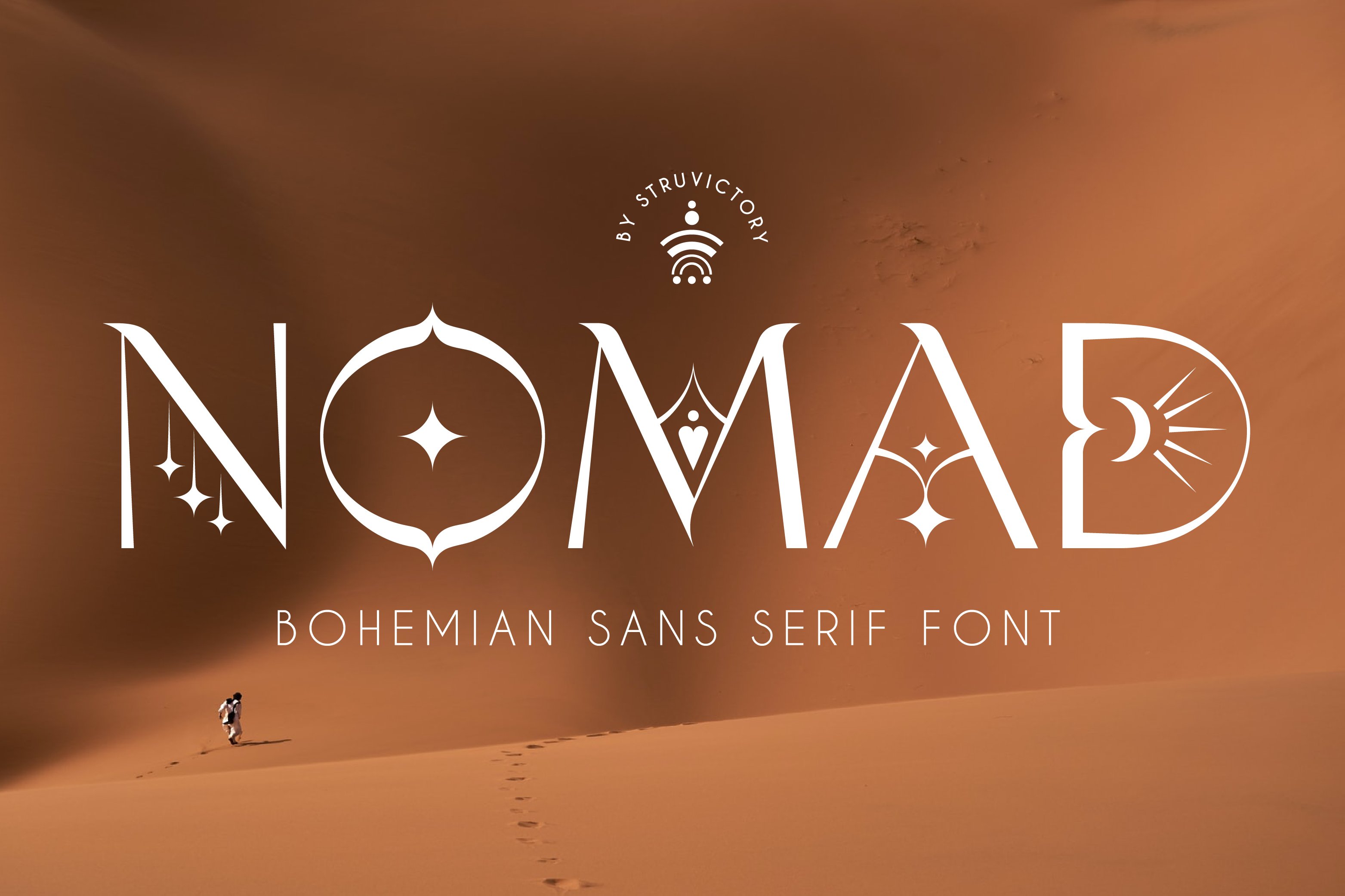 Nomad - Bohemian Sans Serif Font cover image.