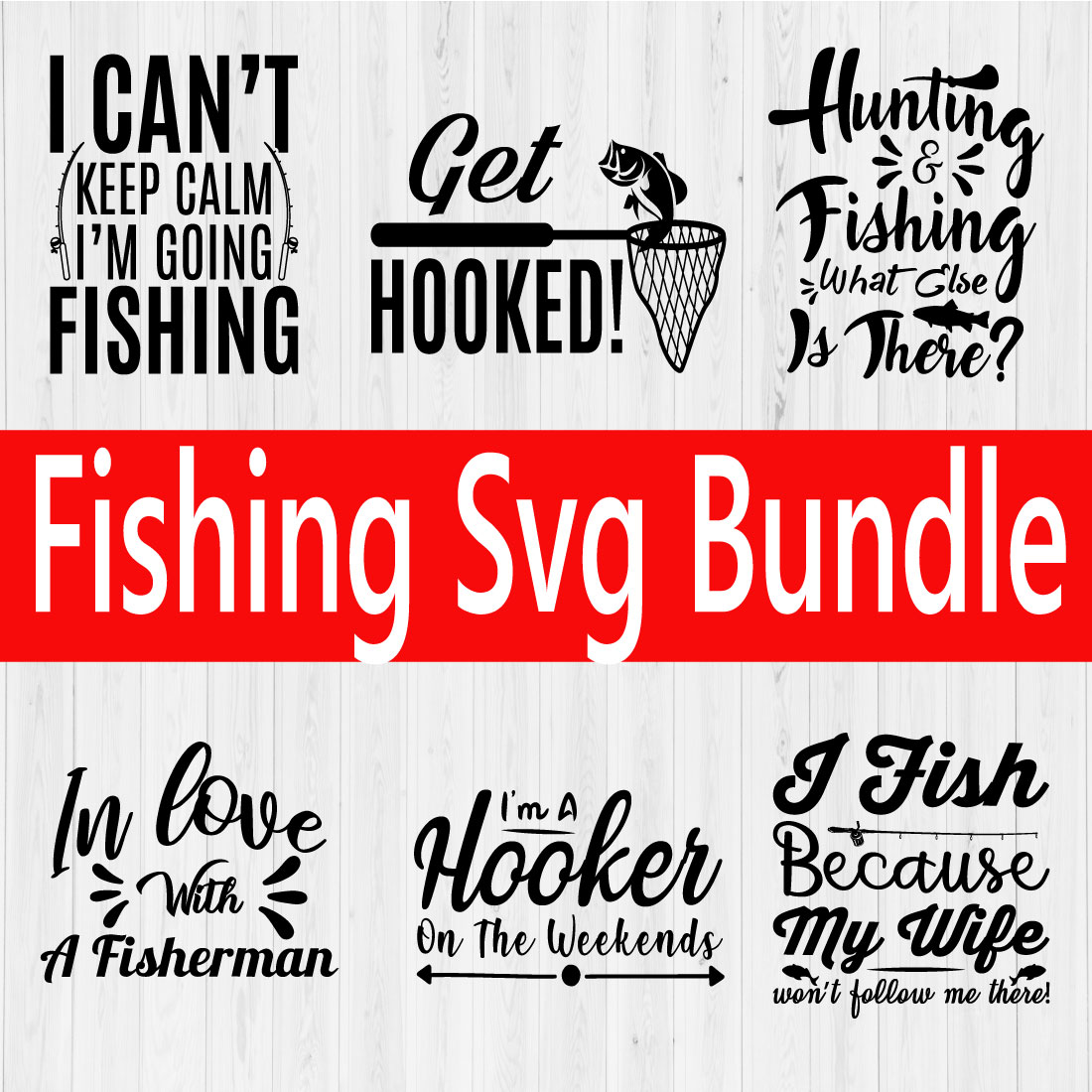 Fishing Svg Bundle vol8 cover image.