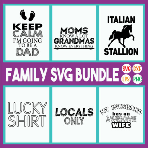 Family Svg T-shirt Designs Vol14 cover image.