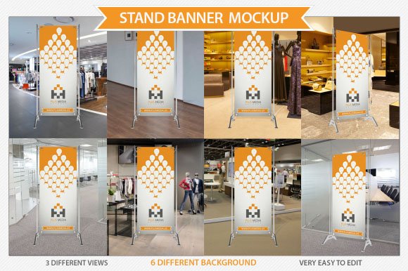 Stand Banner Mockup preview image.
