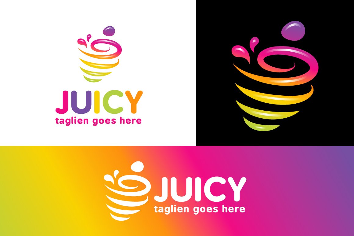 Juicy Logo Template preview image.