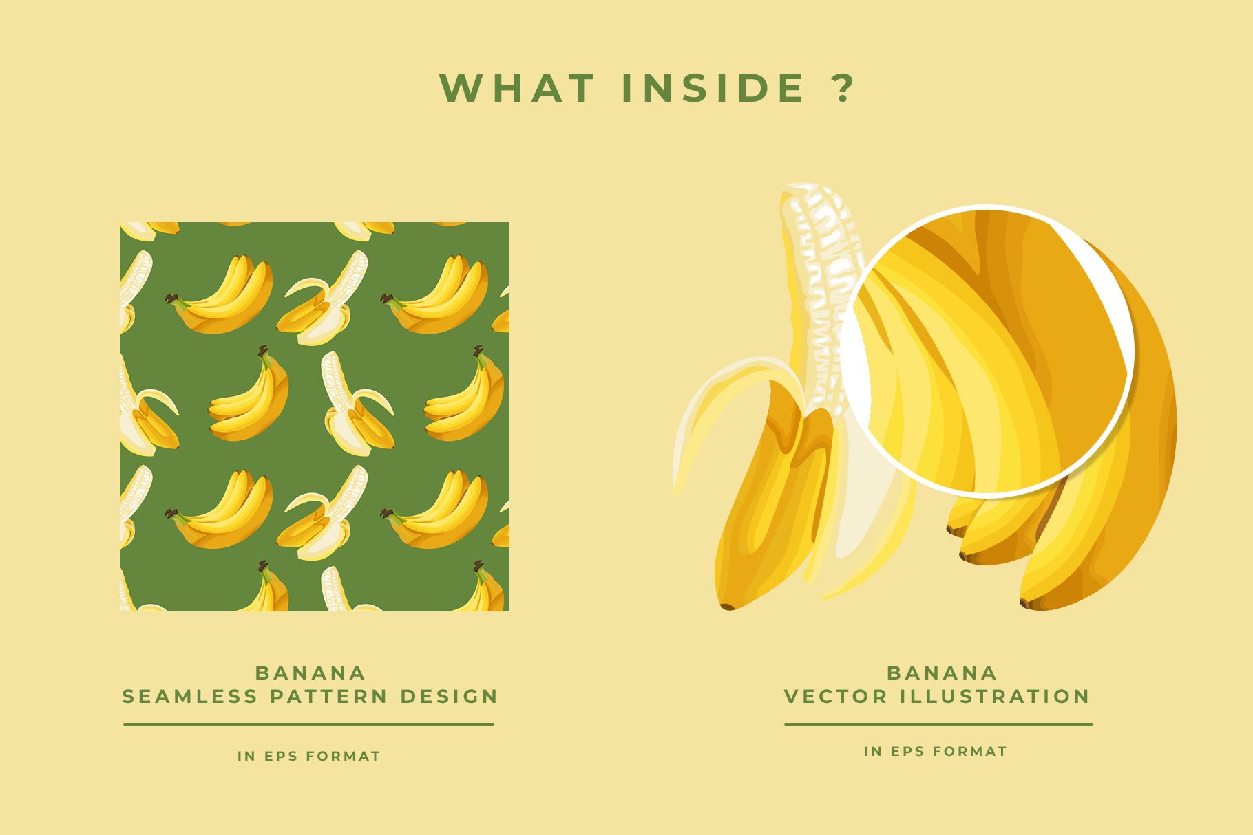 Banana Pattern Design DISC 50% OFF preview image.