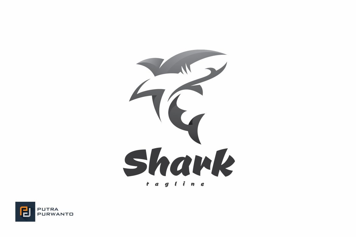 Shark - Logo Template preview image.