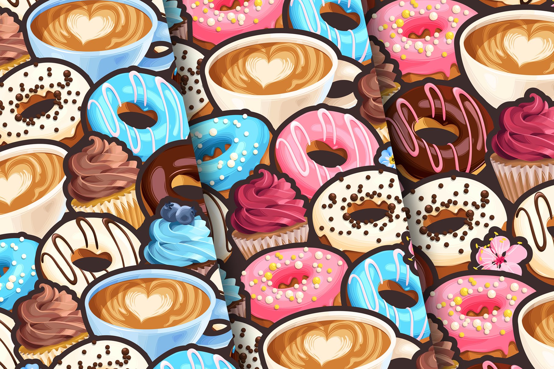Coffee and Sweets Patterns preview image.