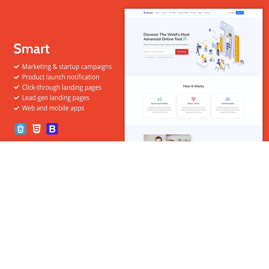 Digital Marketing Agency Website Template MasterBundles