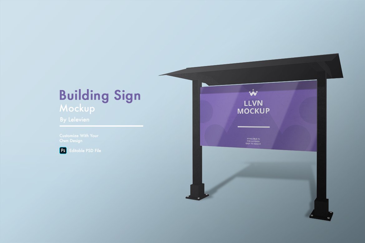 Building Sign Mockup cover image.