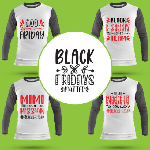 Black-Friday T Shirt Designs Bundle cover image.