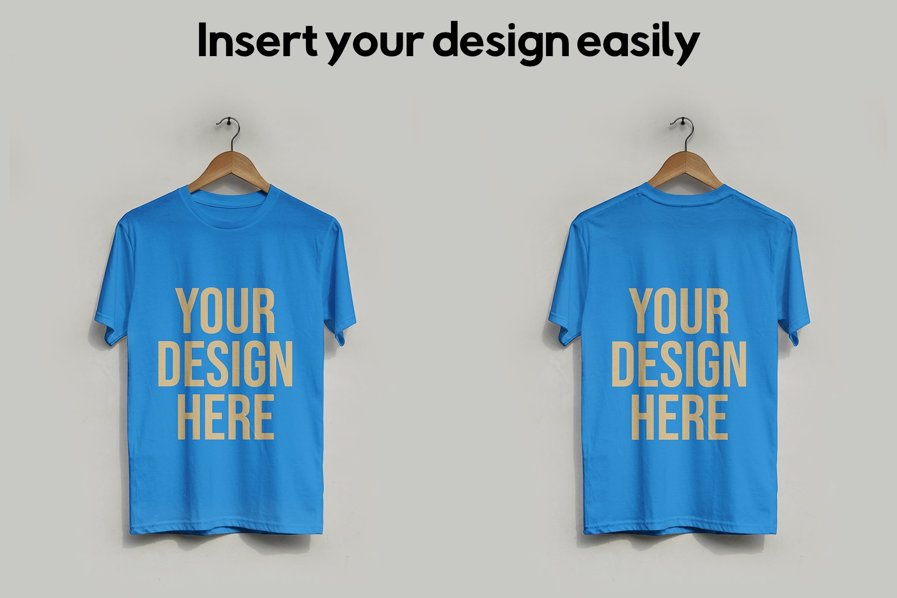 Hanging T-Shirt and Label Closeup Mockup Scene 27