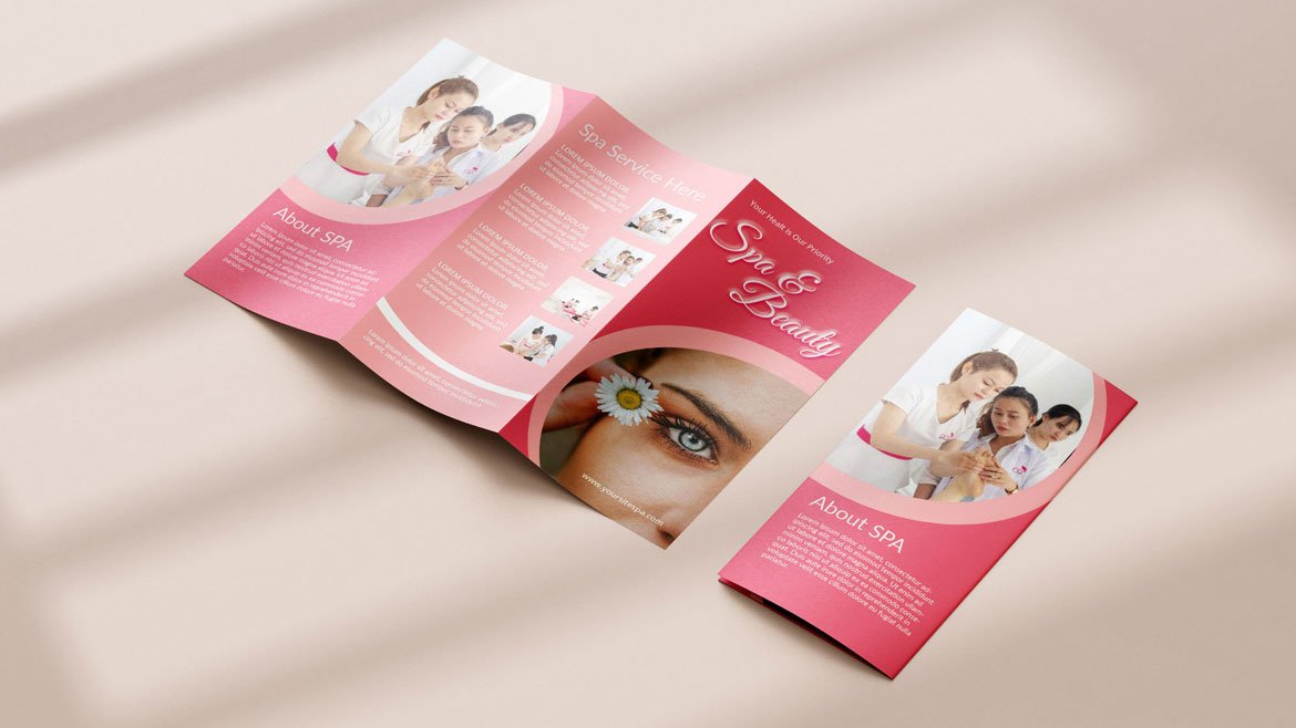 SPA & BEAUTY - TRIFOLD BROCHURE preview image.
