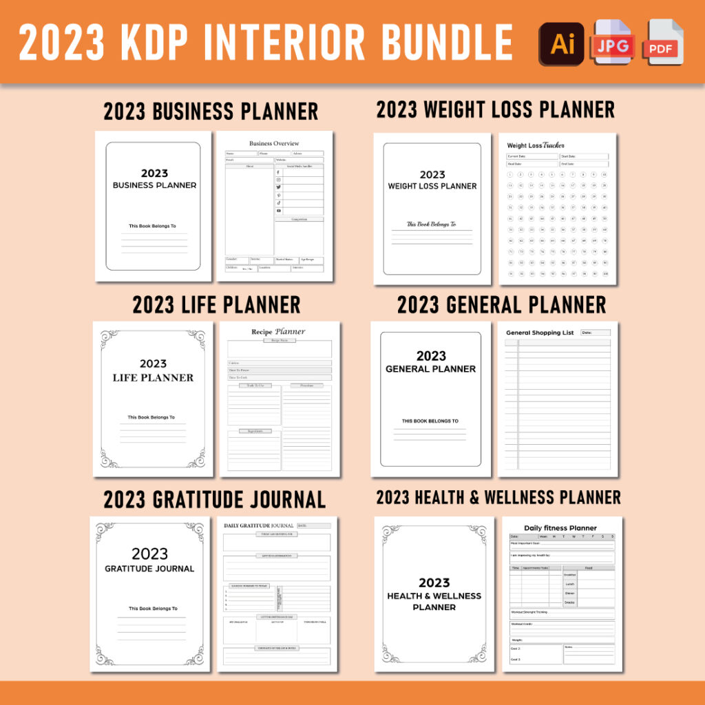 Editable 2023 KDP Interior Bundle - MasterBundles