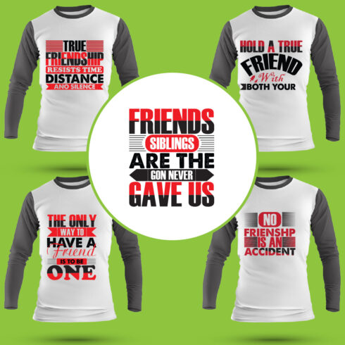 Best Friend T Shirt Designs Bundle cover image.