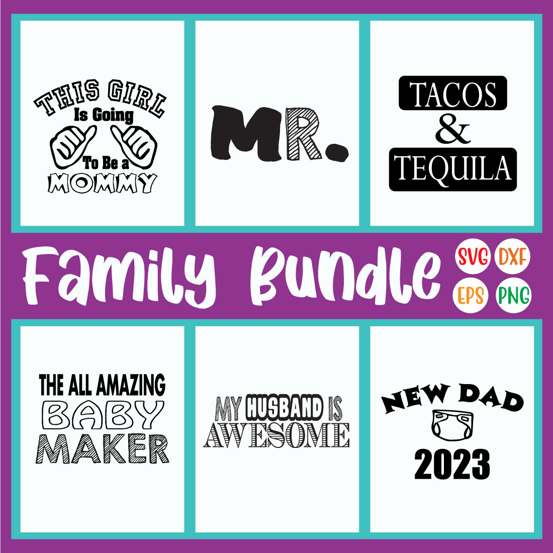 Family Svg Bundle Vol21 cover image.