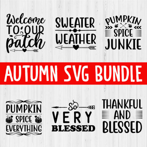 Autumn Svg Quotes Bundle Vol3 cover image.