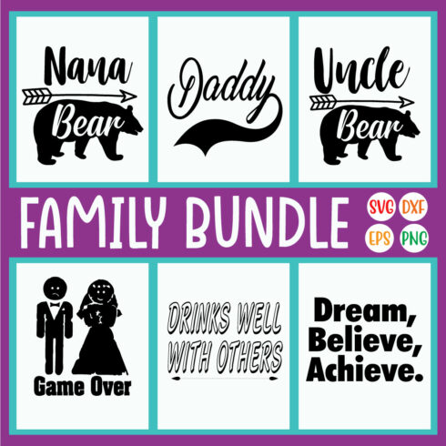 Family Svg Quote Designs Vol25 cover image.