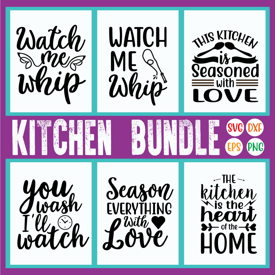 Kitchen Typography Designs Vol5 cover image.