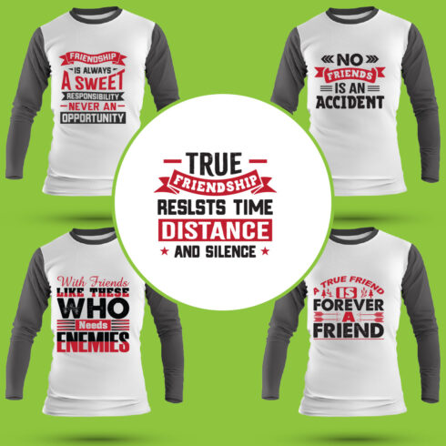 Best Friend T Shirt Designs Bundle cover image.