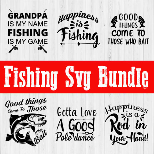 Fishing Svg Bundle Vol6 cover image.