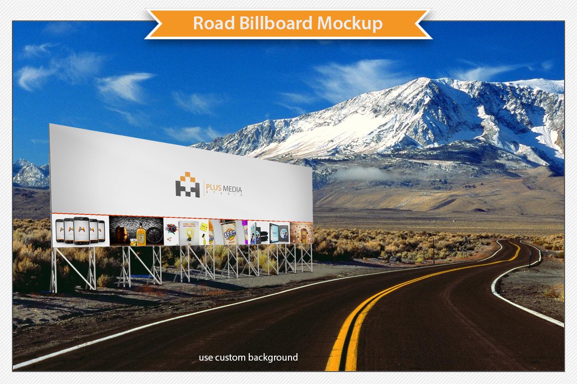 Road Billboard Mockup preview image.
