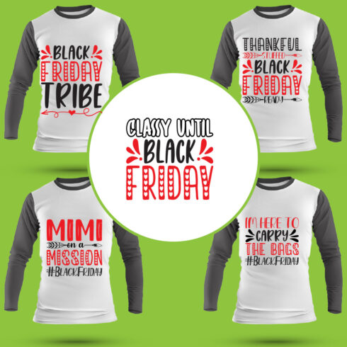 Black-Friday T Shirt Designs Bundle cover image.