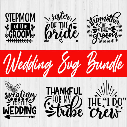 Wedding Svg Design Bundle Vol17 cover image.