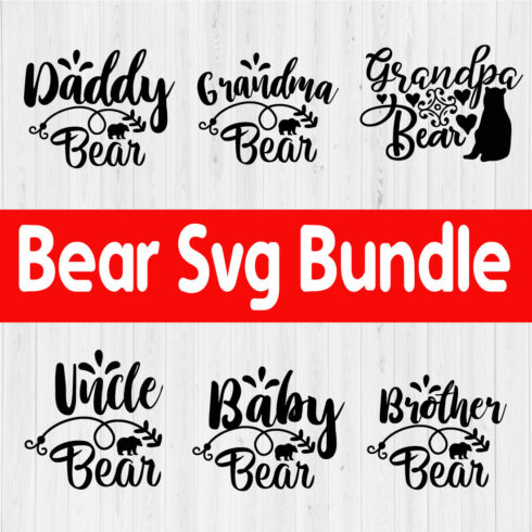 Bear Svg Bundle vol1 cover image.