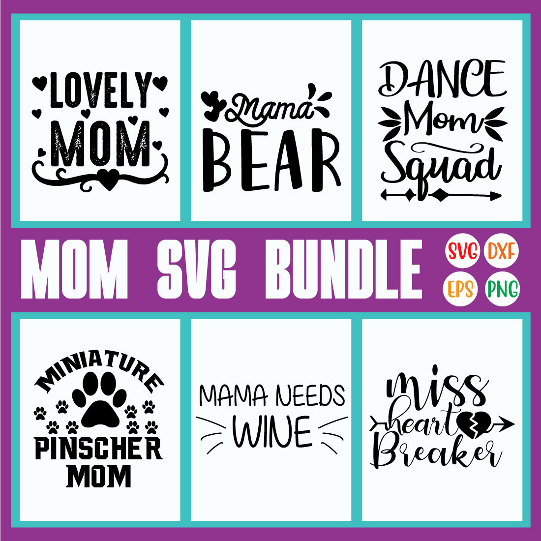 Mom Typography Designs Vol33 preview image.