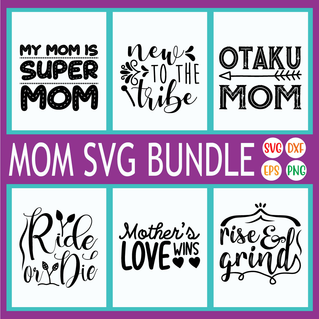 Mother's Day Svg Bundle Vol41 preview image.