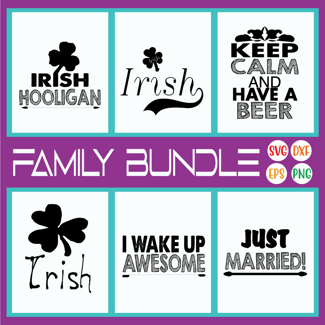 Family T-shirt Designs Bundle Vol5 preview image.
