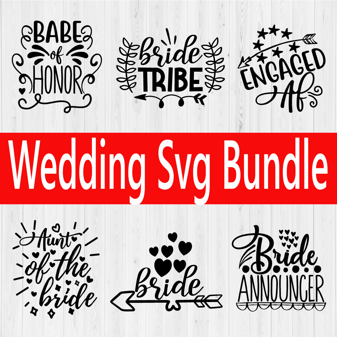 Wedding Svg Bundle Vol1 preview image.