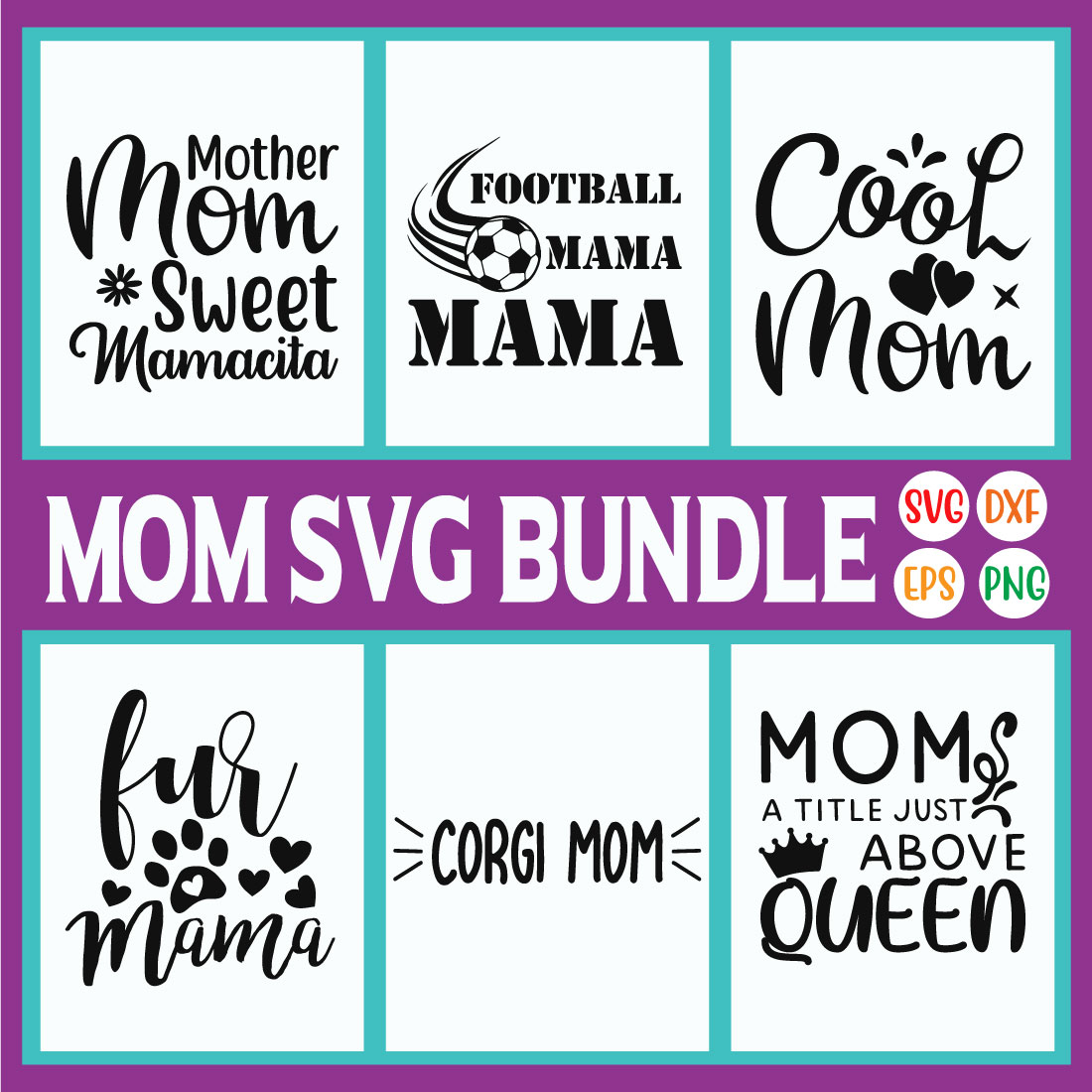 Mom Svg Bundle Vol47 cover image.