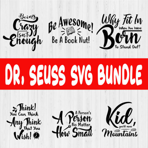 Dr Seuss Svg Bundle Vol1 cover image.