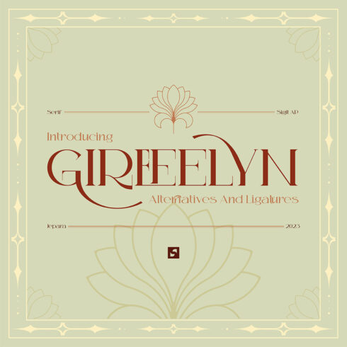 GIREFELYN - Feminine Serif Font cover image.